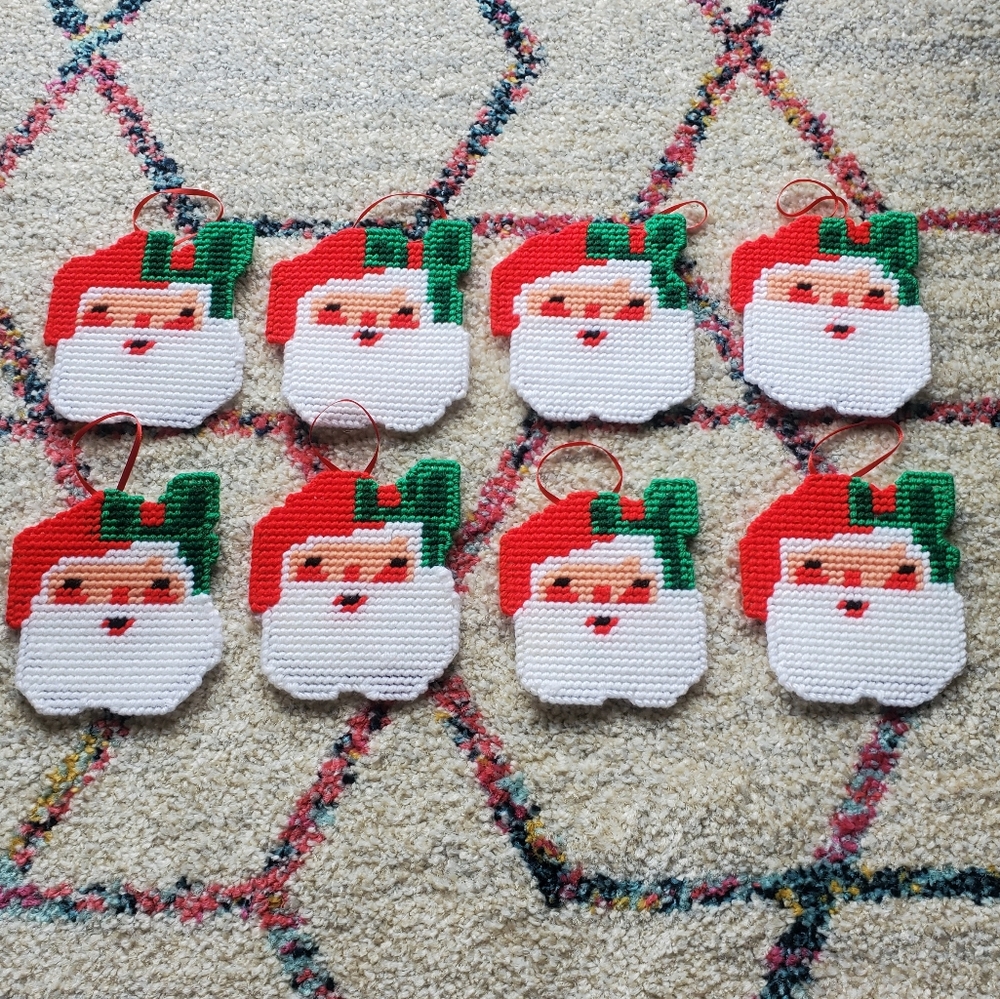 Vintage Christmas Santa Claus Ornaments